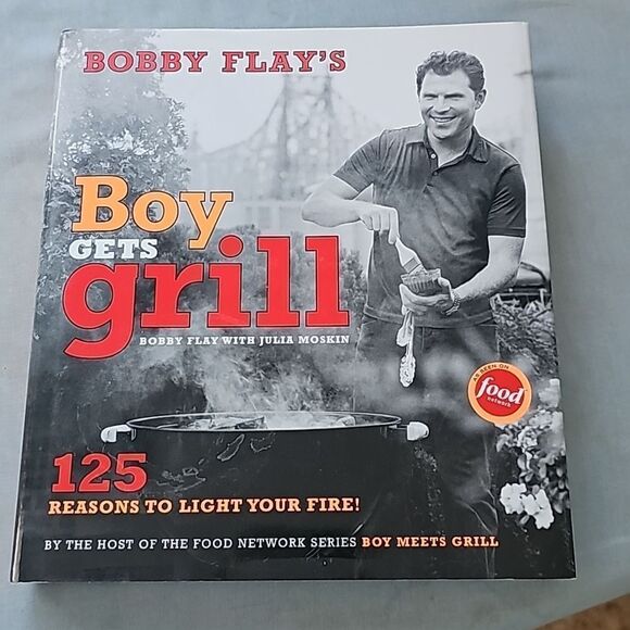 Bobby Flays " Boy gets Grill" cookbook as seen on food network - Picture 1 of 5